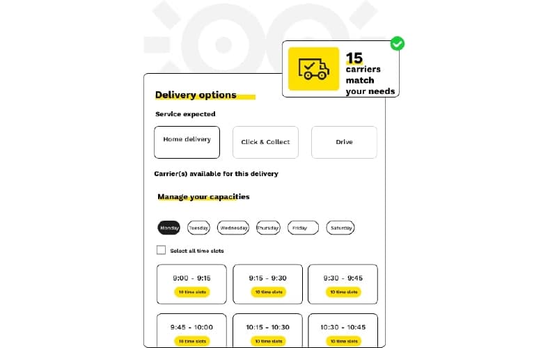 Woop Delivery Options