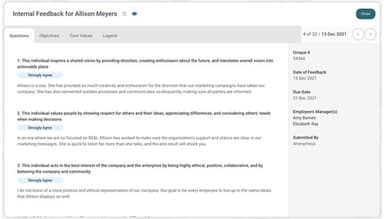 Internal Feedback - Questions