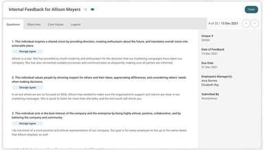 Internal Feedback - Questions