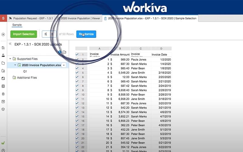 Workiva Evidence Management