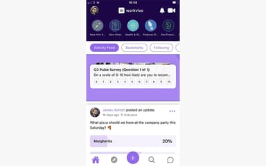 Workvivo Mobile Feed