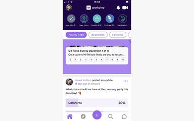 Workvivo Mobile Feed