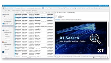 X1 Search Unified Across Data Sources