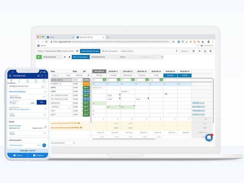 Xacte medical billing platform solution