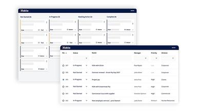 Xakia Matter Management Software Card Or List View