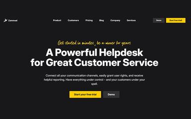 Zammad Homepage