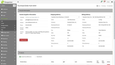 Zangerine Purchase Order