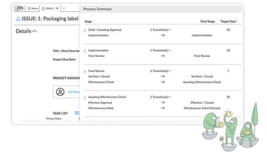 ZenQMS Mirror your process in electronic stages so no step is ever skipped. Build custom, closed-loop processes like CAPAs and Deviations for any event type