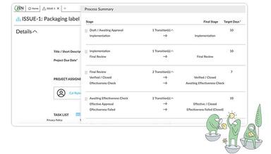 ZenQMS Mirror your process in electronic stages so no step is ever skipped. Build custom, closed-loop processes like CAPAs and Deviations for any event type