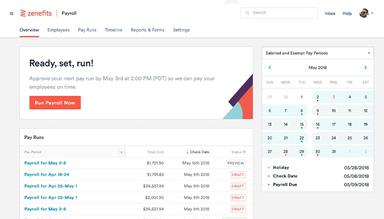 Zenefits Payroll Run