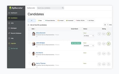 ZipRecruiter Candidates