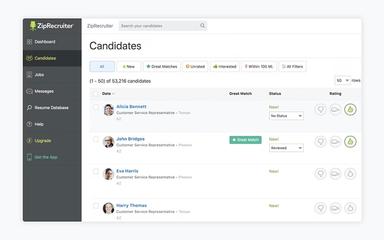 ZipRecruiter Candidates