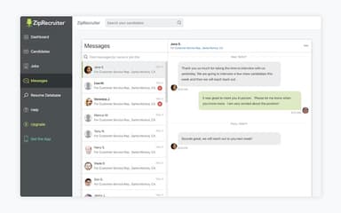 ZipRecruiter Messages
