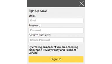 Zippy App login