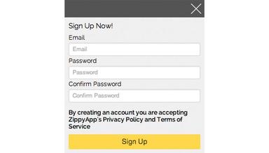 Zippy App login