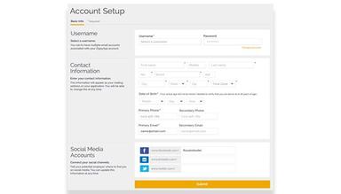 Zippy App set up account