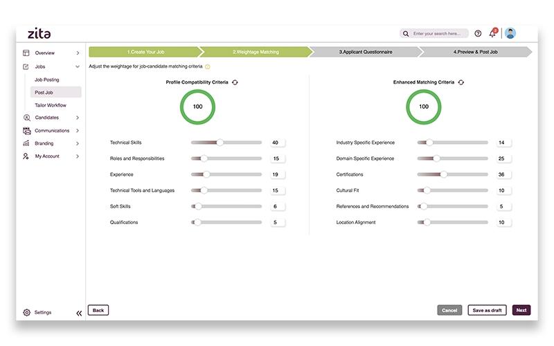 Zita Profile Compatibility Criteria