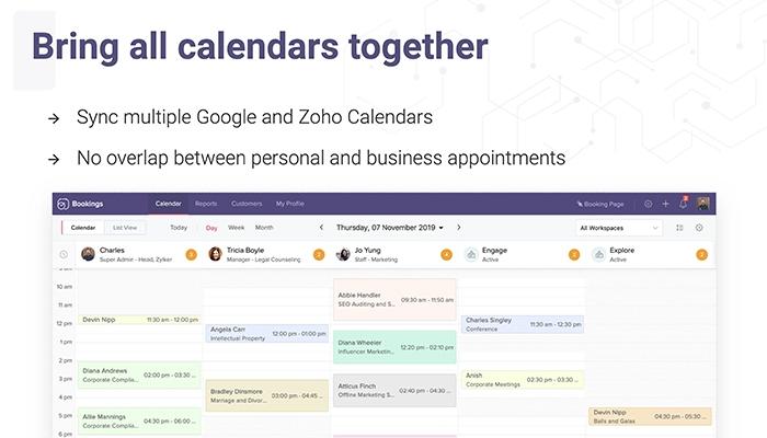 Zoho Bookings Sync Calendars