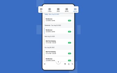 Zoho Calendar Agenda