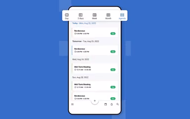Zoho Calendar Agenda