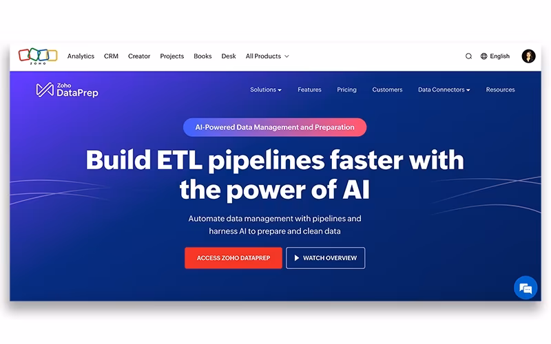 Zoho DataPrep