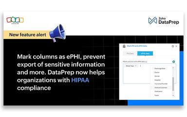 Zoho DataPrep Feature