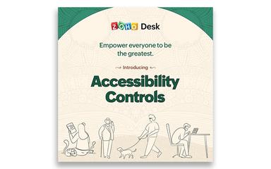 Zoho Desk Accessibility Controls