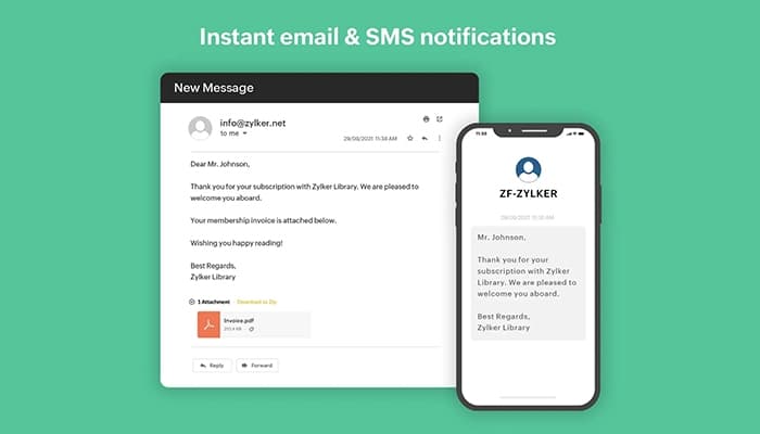 Zoho Forms Email & SMS Notifications