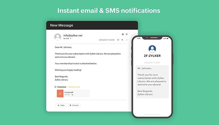 Zoho Forms Email & SMS Notifications