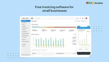 Zoho Invoice dashboard