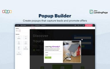 Zoho LandingPage Popup Builder
