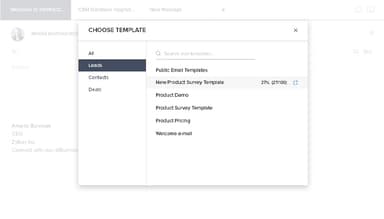 Zoho SalesInbox Templates