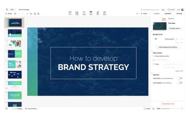 Zoho Show text editing