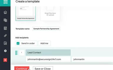 Zoho Sign Create A Template