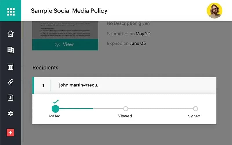 Zoho Sign Social Media Policy