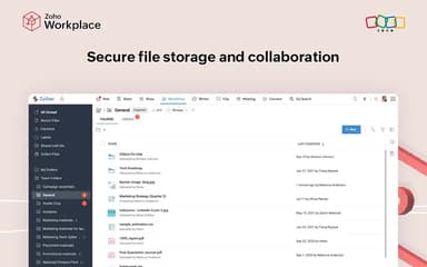 Zoho Workplace Secure File Storage And Collaboration