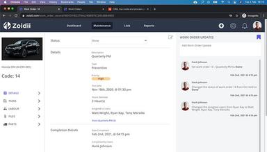 Zoidii Maintenance Task