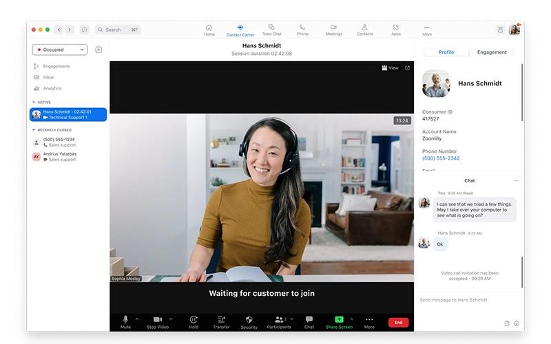 Zoom Contact Center Streamlined UC