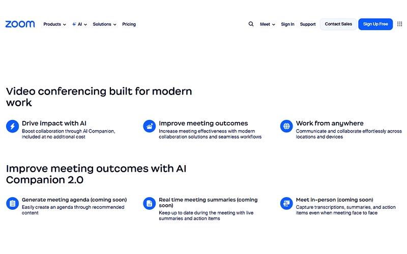Zoom Meetings Sign Up Free