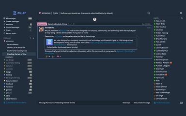 Zulip Message View