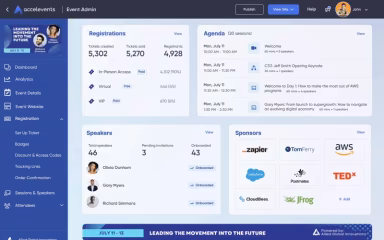 Accelevents Event Admin Dashboard