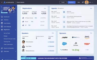 Accelevents Event Admin Dashboard