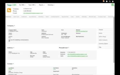 Sage CRM Invoice