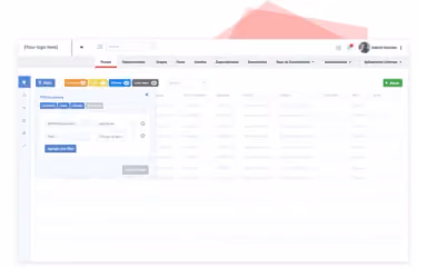 Rootnet CRM Software Dashboard