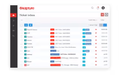 Kapture CRM Ticket Inbox