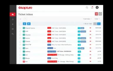 Kapture CRM Ticket Inbox