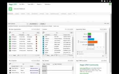 Sage CRM Dashboard