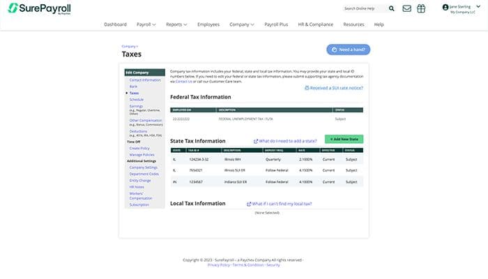 Company Taxes