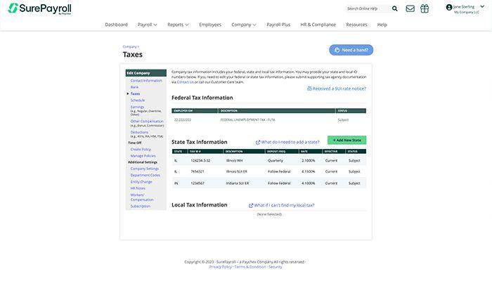 Company Taxes
