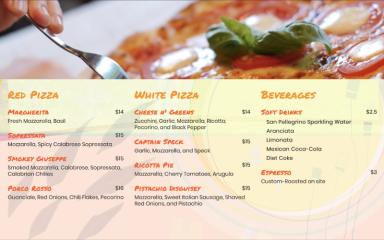 Raydiant Menu